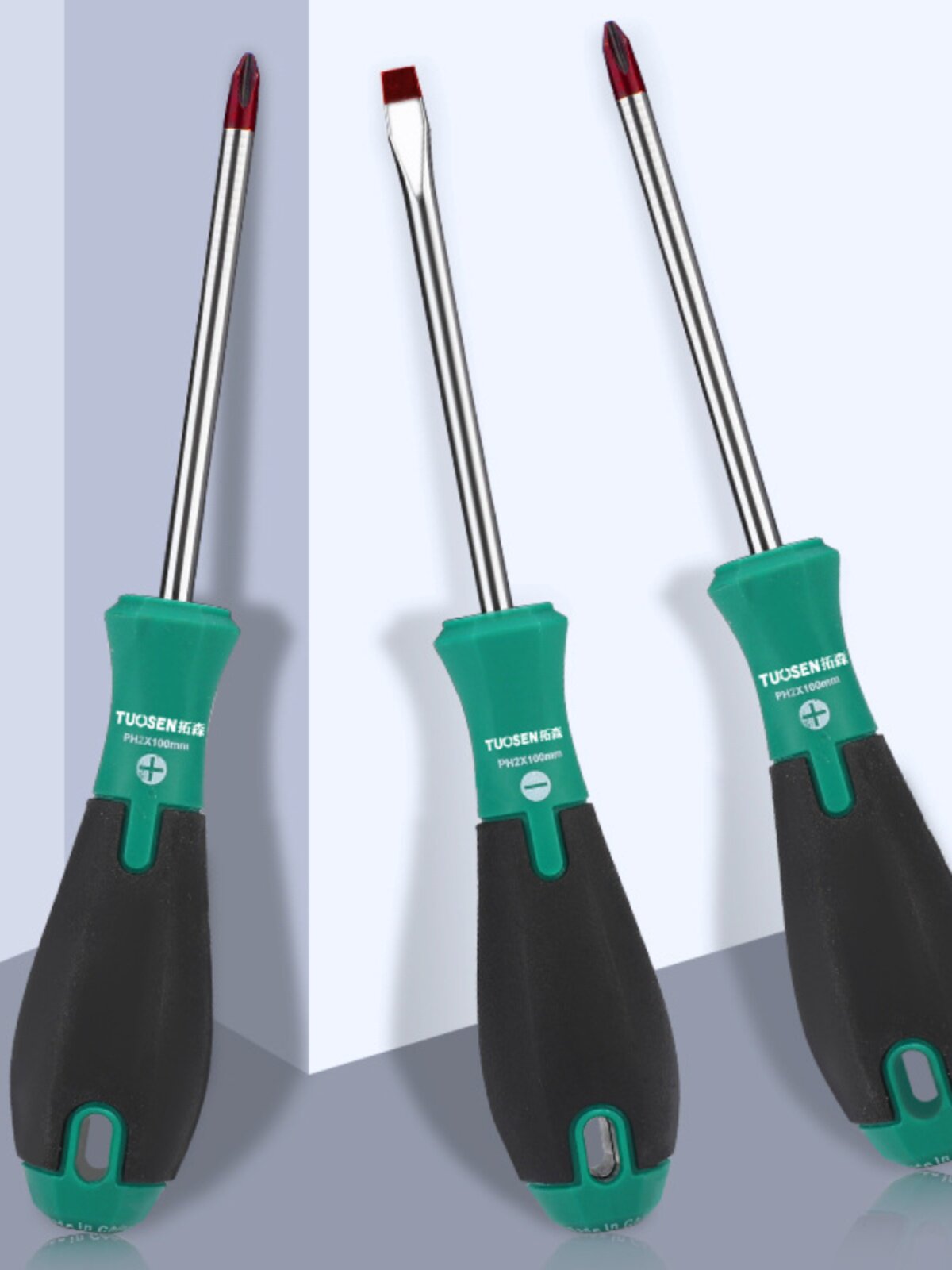 4인치 5인치 6인치 TUOSEN 수동 다중 사양 드라이버 강력한 자성 드라이버 크롬 바나듐 강철 십자형 드라이버