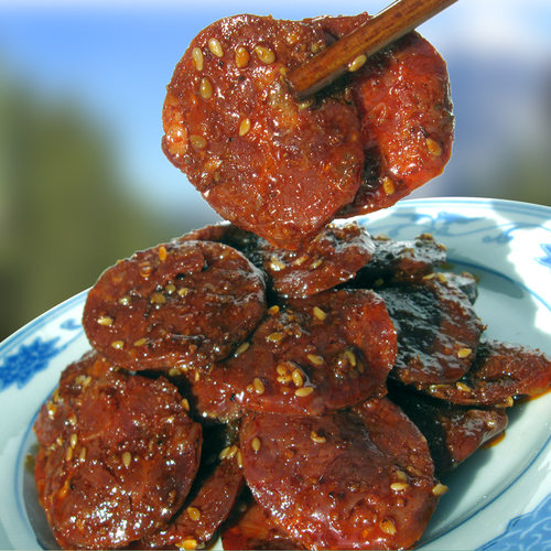 新疆黎乡烤马肠香辣孜然零食即食