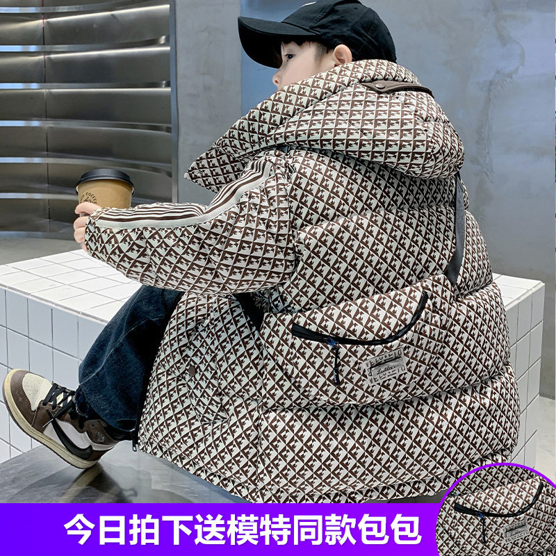 男童冬装棉衣外套加厚羽绒棉服潮