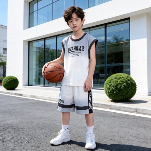 男童篮球服套装夏季运动衣两件套