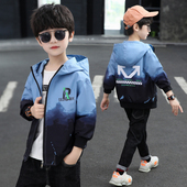 夹克中大童上衣男孩帅气风衣 洋气儿童春秋款 男童春装 外套2026新款