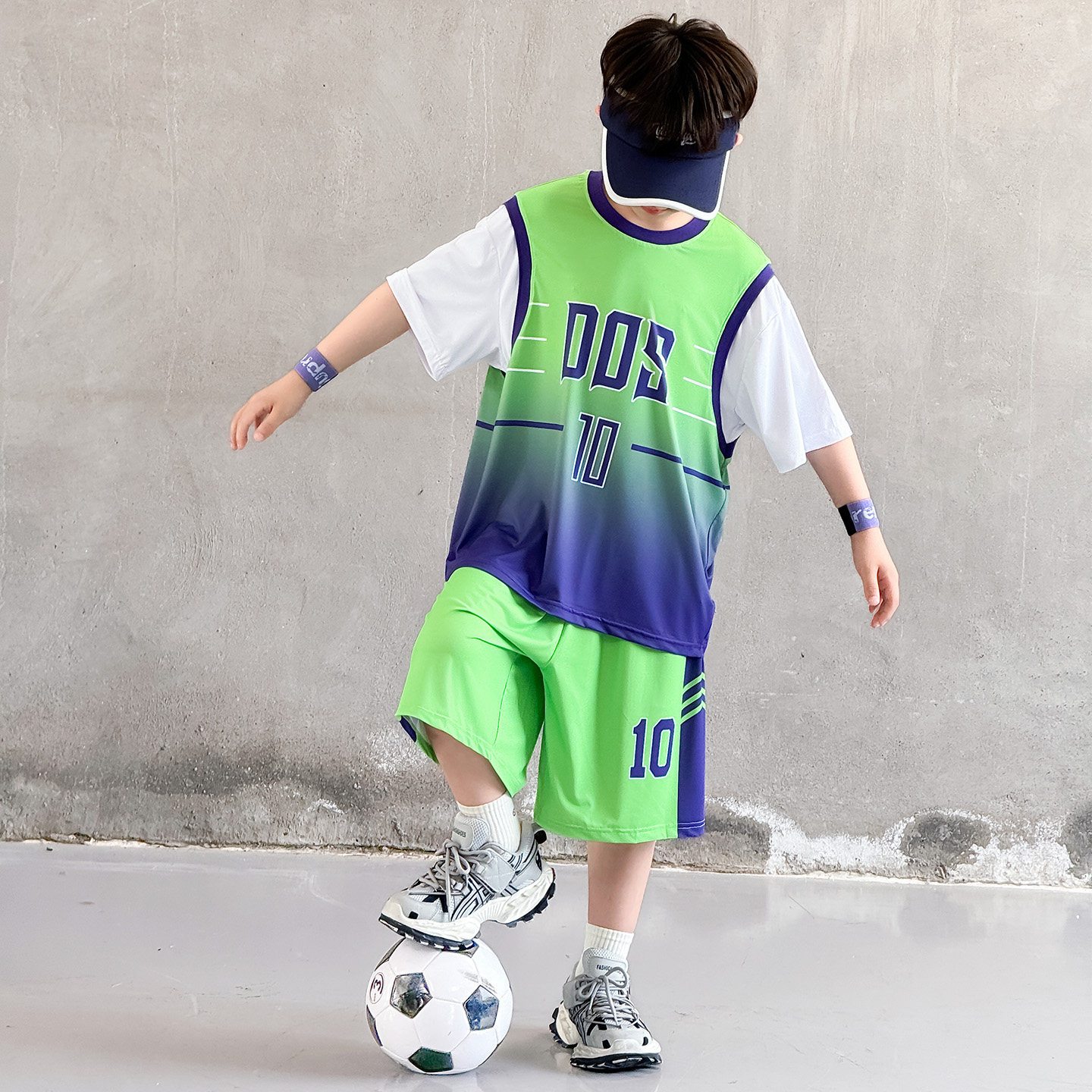 男童夏季球服套装炸街运动服速干