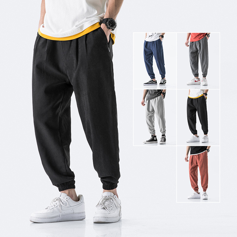 2020 summer new legged Capris sports leisure fashion men's pants loose trend brand