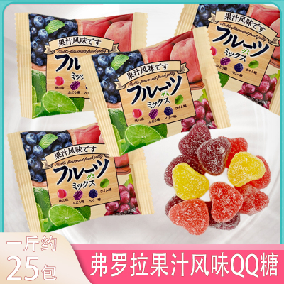 瑞特之吻弗罗拉果汁风味QQ糖软糖儿童果味橡皮糖幼儿园分享零食品