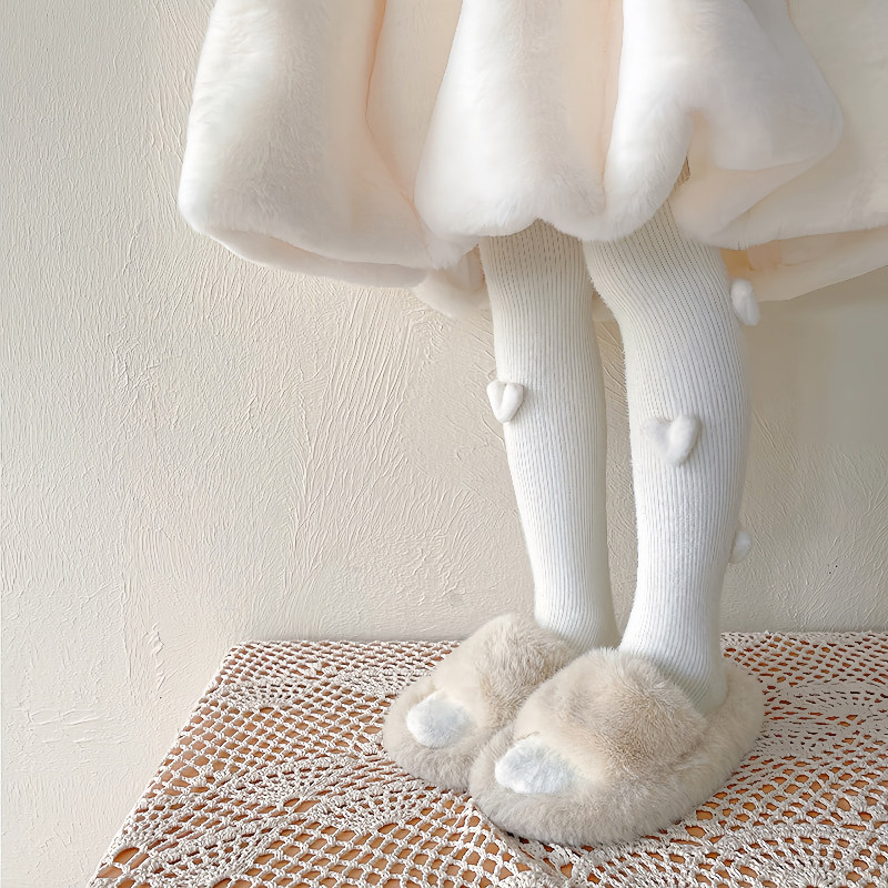 女童秋冬加厚可爱毛绒爱心连裤袜儿童宝宝獭兔毛宝宝洛丽塔打底裤,童装/婴儿装/亲子装,儿童袜子(0-16岁),淘宝优惠券,粉丝福利购,淘宝优惠卷