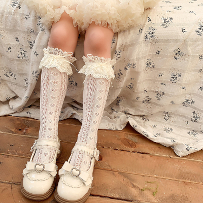 女童袜子洛丽塔公主袜花边袜
