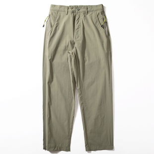 夏季 锥形直筒宽松休闲裤 薄款 子轻薄透气速干户外机能长裤 潮 裤 男士