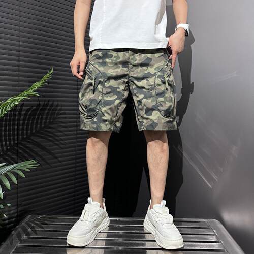 夏季青年工装裤中腰美式免烫处理
