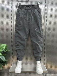 潮流超火青春流行工装裤时尚潮牌新款男休闲裤宽松型夏季潮九分裤