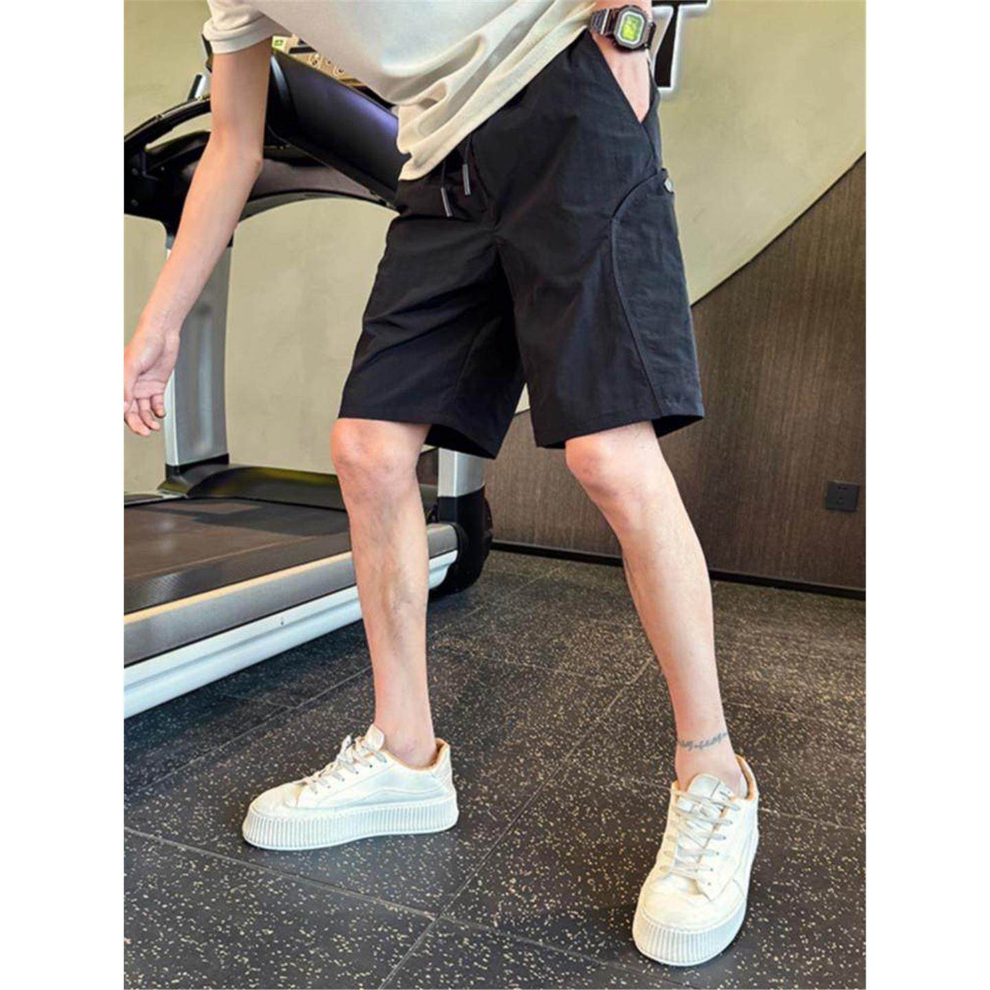 男士速干五分裤休闲宽松短裤潮牌中裤子薄款男裤2025年外穿大裤衩,男装,短裤,淘宝优惠券,粉丝福利购,淘宝优惠卷