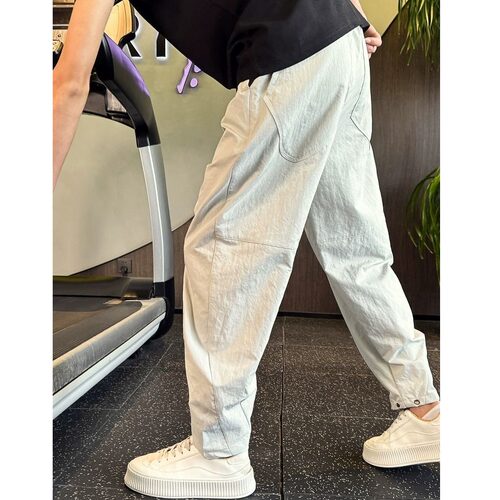 薄款速干裤男夏季九分哈伦男裤