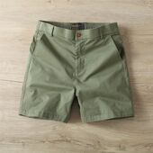 复古纯色百搭四分短裤 弹力4分裤 夏季 美式 休闲男士 潮牌薄款 短裤