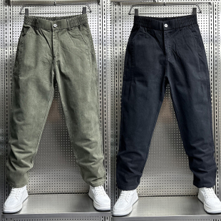 新款 哈伦老爹九分裤 宽松休闲工装 男潮流百搭直筒小脚裤 裤 2023秋季