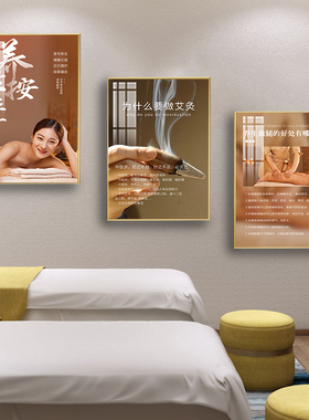 美容院装饰画养生馆挂画