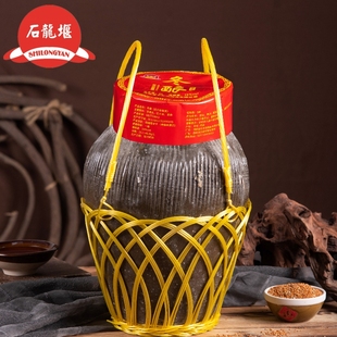 石龙堰冬酿红小米5L大坛装黄酒半干型半甜型原浆无焦糖色手工酿制