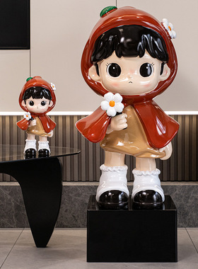 客厅装饰摆件高级感轻奢风沙发边电视柜旁大型落地装饰品送朋友