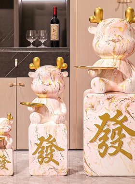 潮玩摆件轻奢卡通龙存钱罐客厅落地摆件落地家居饰品乔迁开业送礼