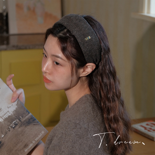 复古宽边发箍发带高级感气质港风头箍发饰2025新款 通勤叙事诗