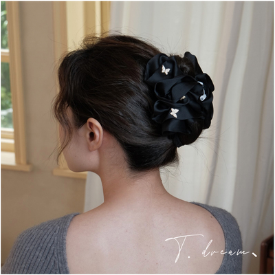 仲夏夜之梦法式多层细闪蝴蝶发抓