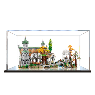 亚克力展示盒防尘罩子适用乐高指环王10316 幽谷瑞文戴尔城堡模型