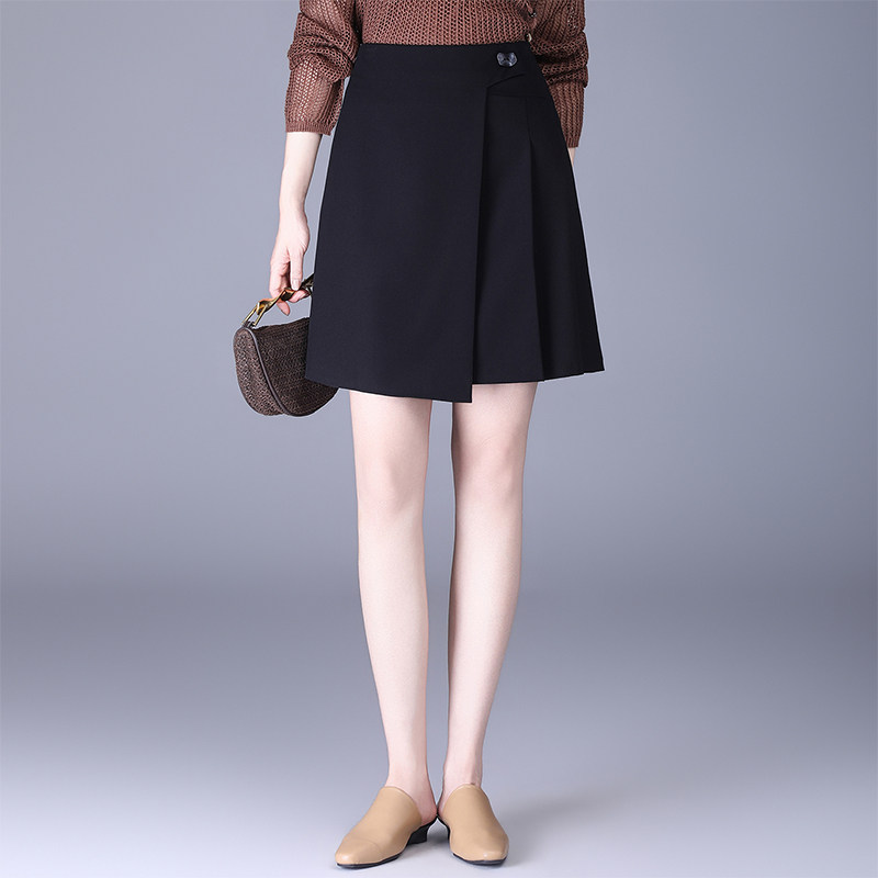 不规则半身裙女2026春季新款高腰显瘦小个子a字裙时尚减龄短裙子