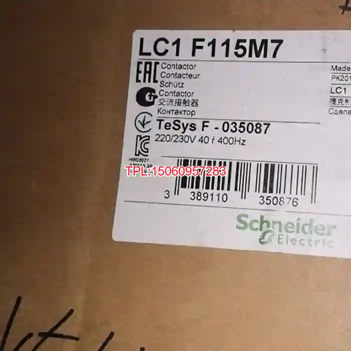 【议价】施耐德接触器LC1F115M7C.220/230V.