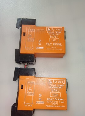 【议价】法国 Syrelec 时间继电器 BARU110v   和B