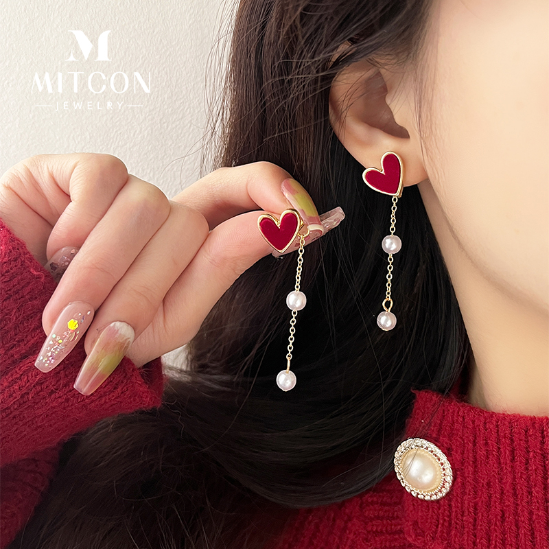 棉条虫古风合金女新年耳环