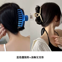 Синий цилиндрический+легкий кофейный крест