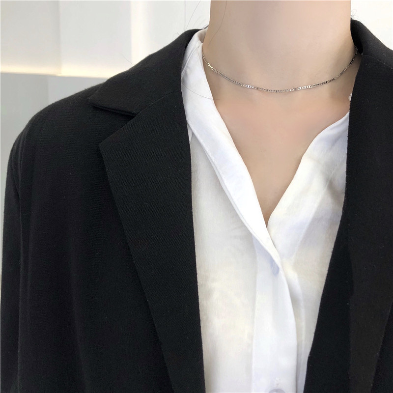 韩国森系项链棉条虫锁骨链