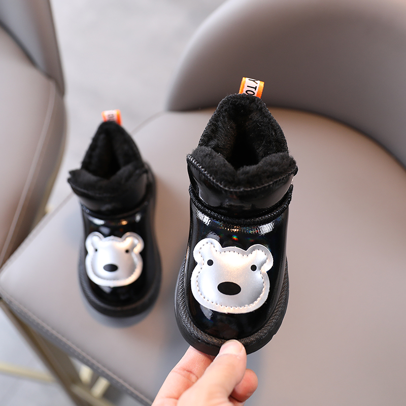 冬季儿童雪地靴3-6岁防水加绒