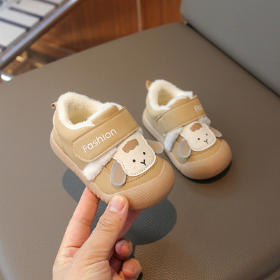 学步鞋防滑软底加绒男女加绒冬季