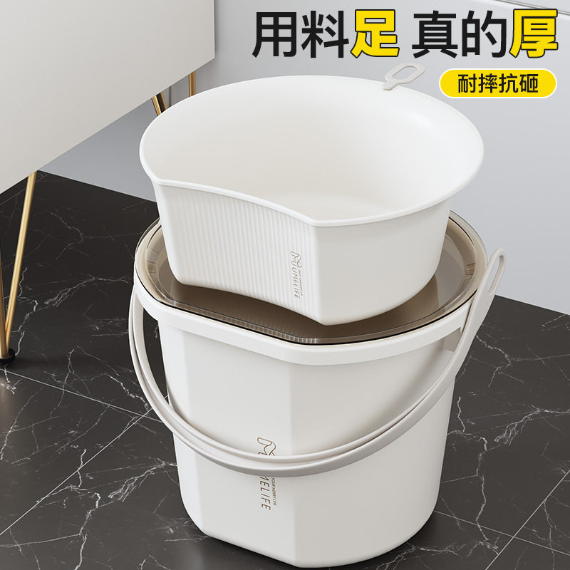 水桶脸盆三件套大学生宿舍洗漱套装加厚耐用高中住校桶盆洗澡用品