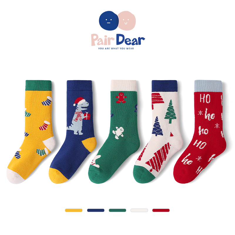 圣诞加厚儿童袜子冬季