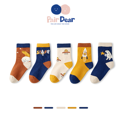 「秋冬款」无骨儿童袜子秋冬宝宝男童女童冬天纯棉卡通长筒潮袜
