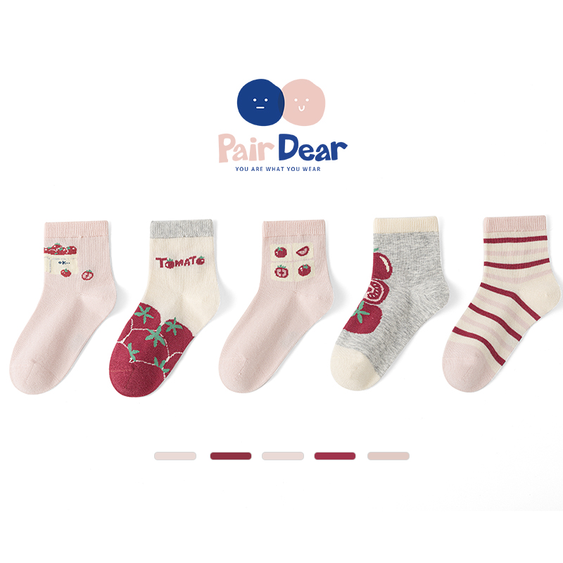 「伊甸园」春秋温柔女童纯棉袜子