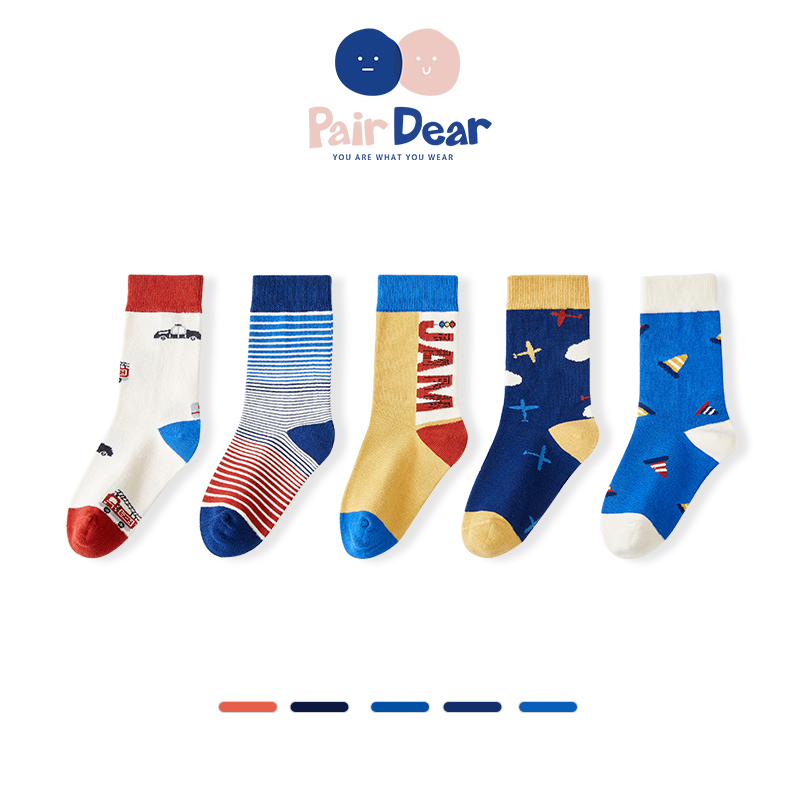 无骨缝合秋季男宝宝中大童潮袜