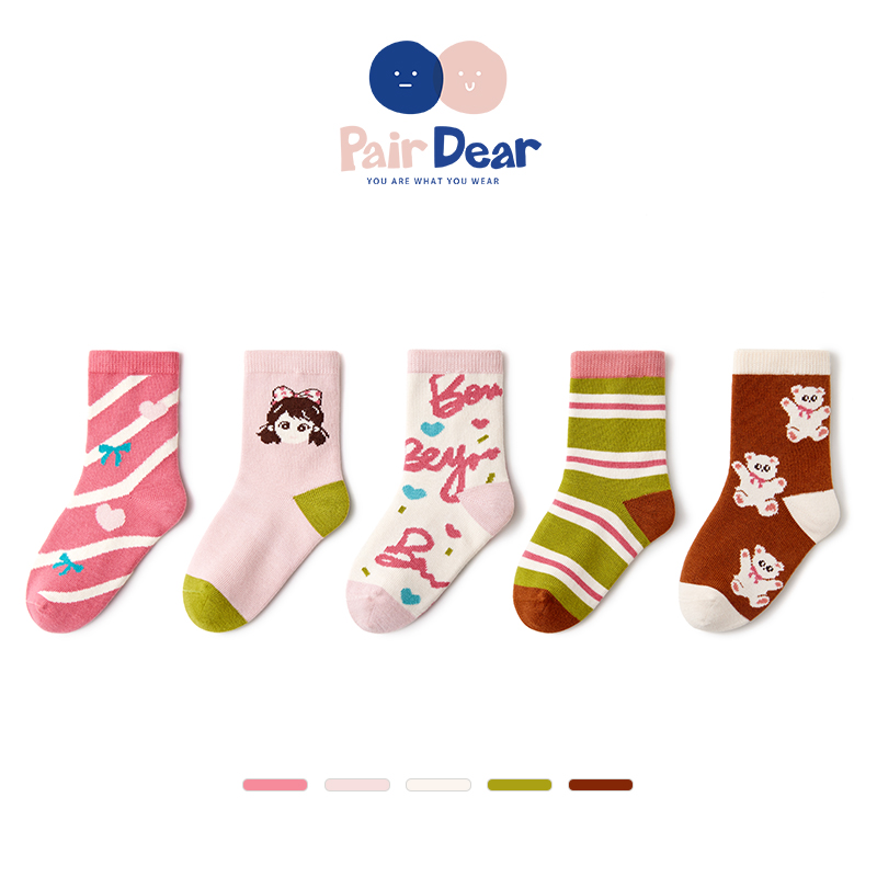 「夹心饼干」少女秋冬厚袜子