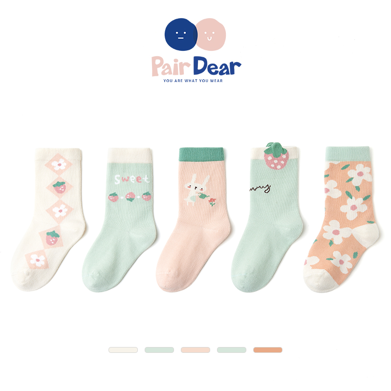 「春季果园」春秋女孩无骨袜子