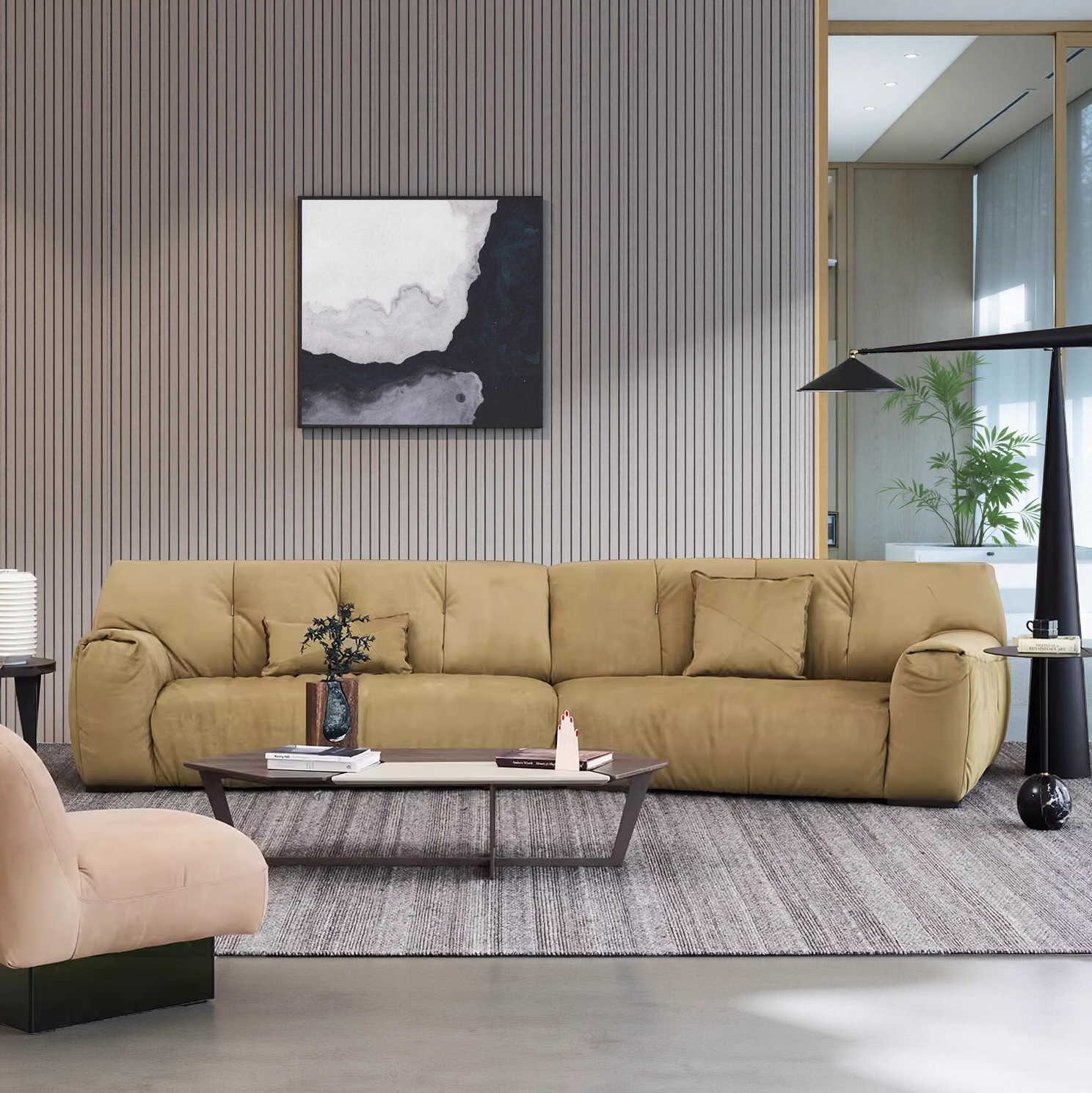 利亚斯轻奢极简真皮沙发