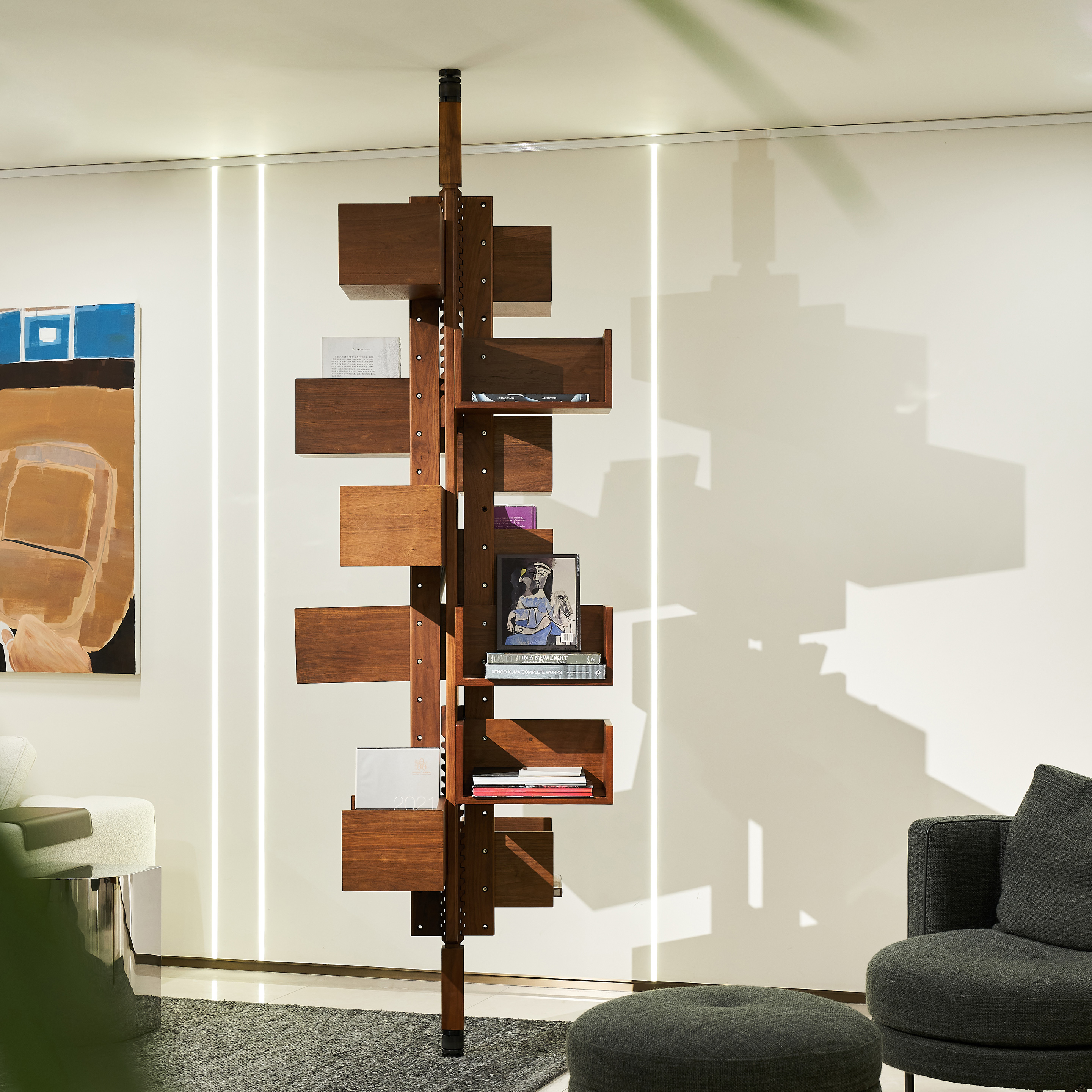 LLYARSS利亚斯书房旋转书架