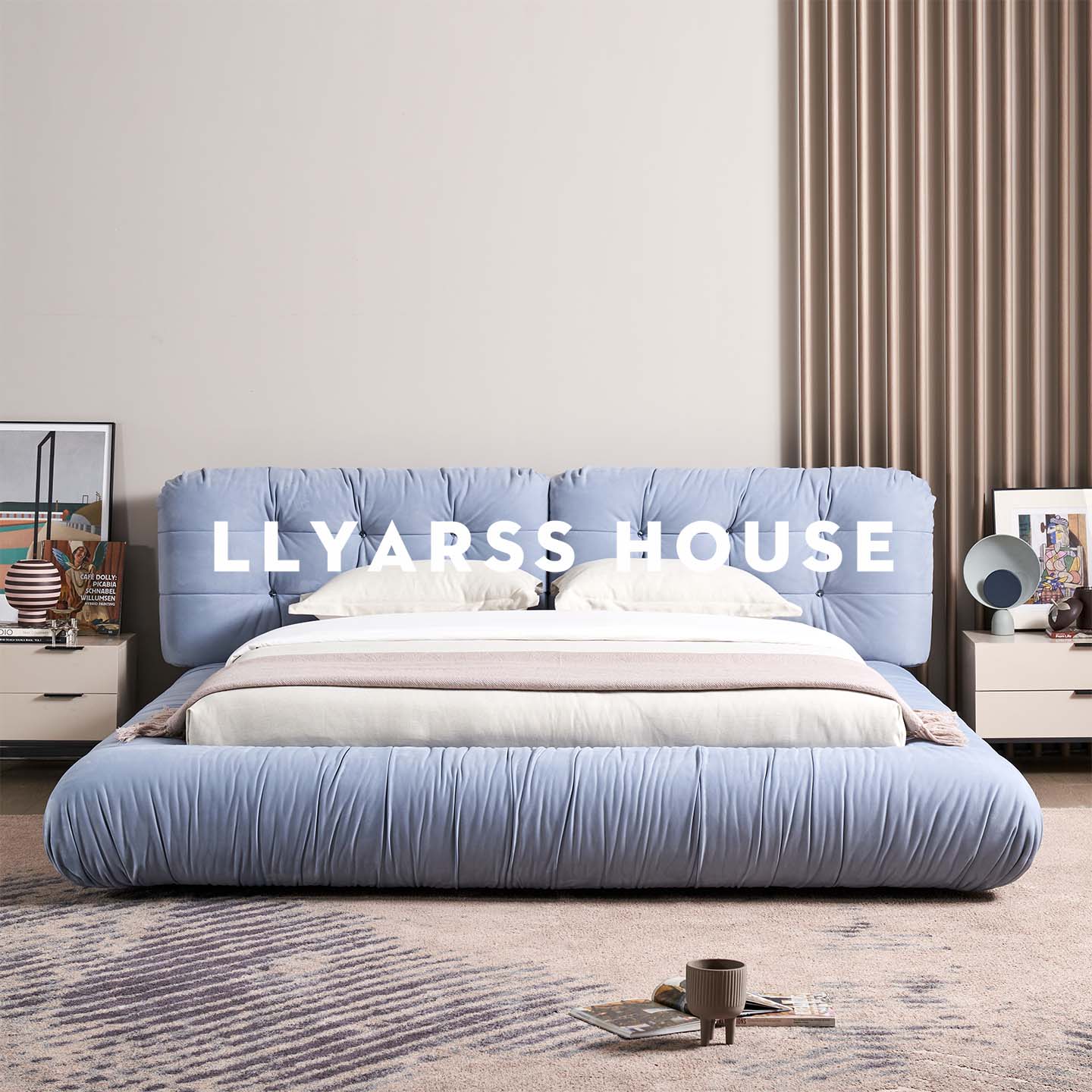 LLYARSS利亚斯意式极简云朵床