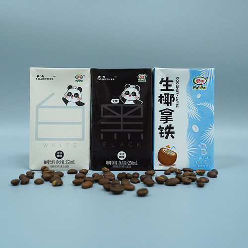 牵手生椰拿铁黑白即饮咖啡