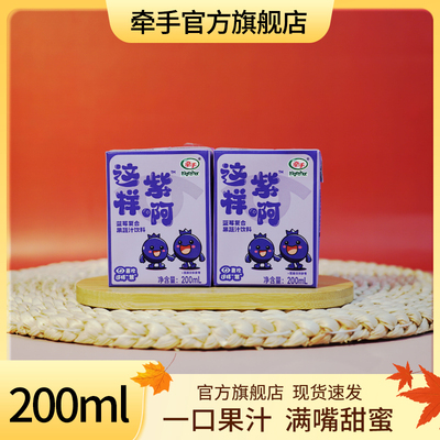 牵手这样紫啊蓝莓复合果蔬汁