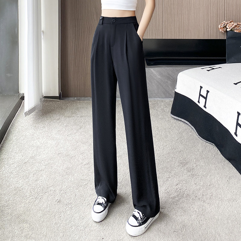 窄版阔腿裤西装裤休闲