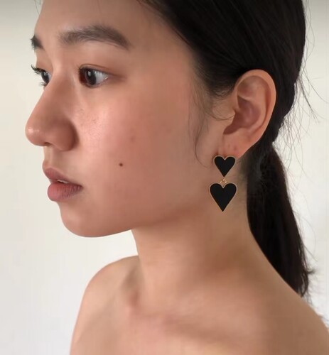encensjewelry黑玛瑙耳环