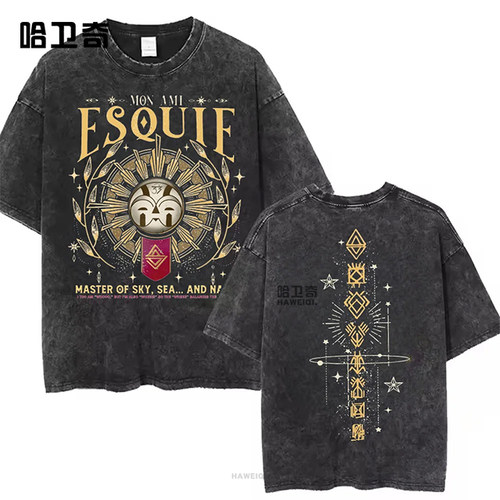 Clair Obscur Expedition 33新款游戏玩家光与影短袖T恤纯棉上衣