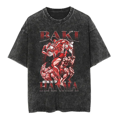 2024 Hanma Baki The Grappler Gym Anime Tshirt Menyythkg