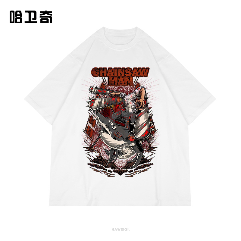 电锯人链锯人Chainsaw Man波奇塔啵奇塔周边T恤男女儿童短袖纯棉