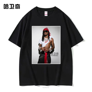 Playboi Carti灵感街头服饰T 恤复古风格说唱美学男女原宿嘻哈风